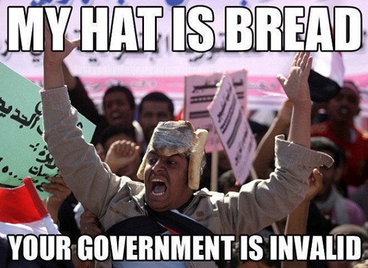 Protesting level: Bread hat