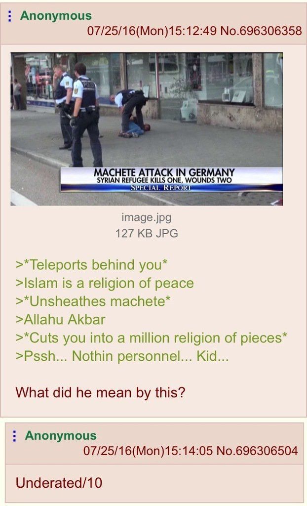 Religion of pieces.
