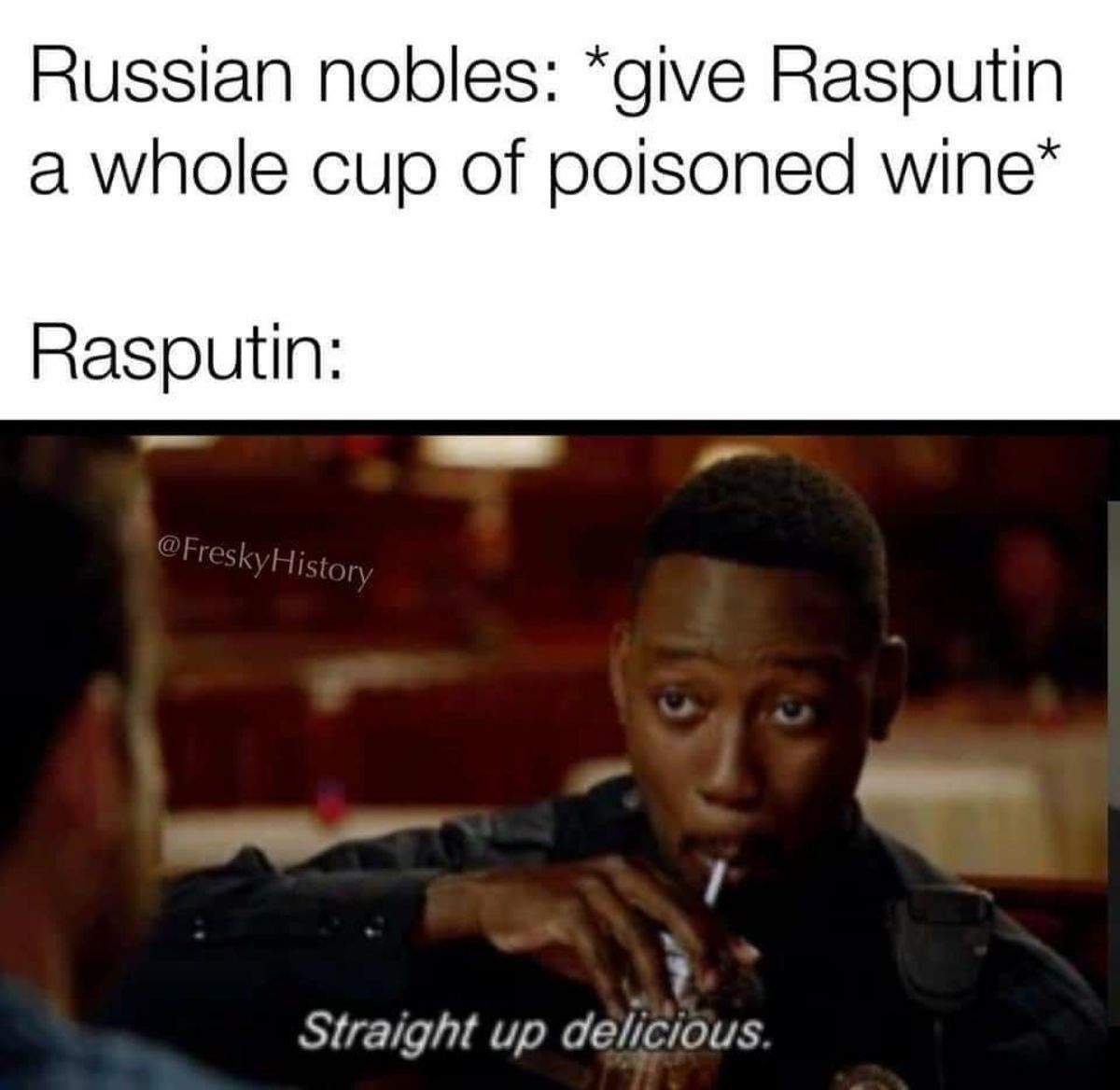 He drank it all and said "I feel fine"