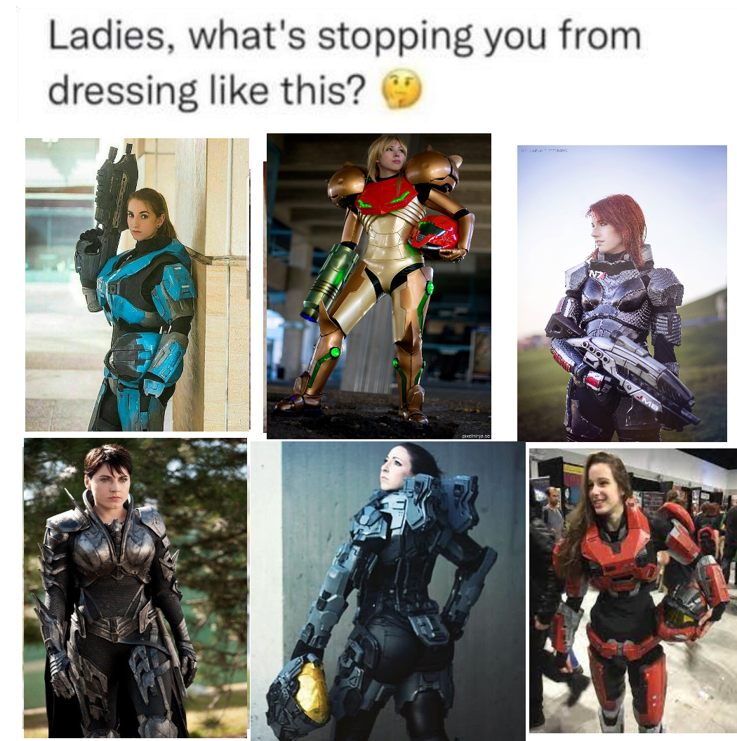 I have a thing for chicks in armour pls don't judge me [OC]