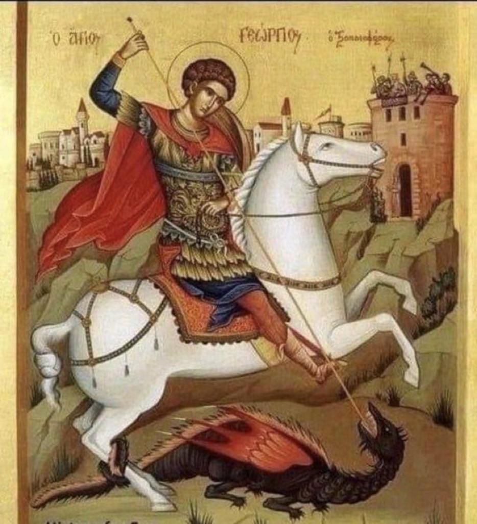St George testing a dragon for Covid