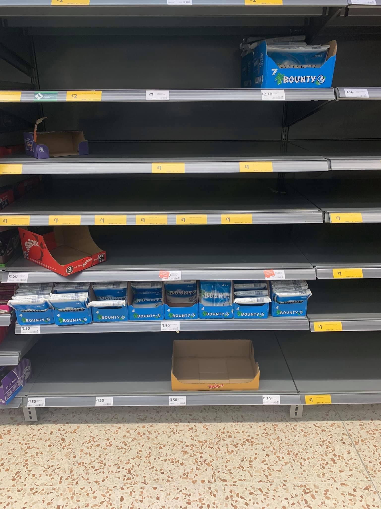 throwback to the first UK lockdown in 2020. despite the shelves being wiped clean, no body wanted to touch a bounty.