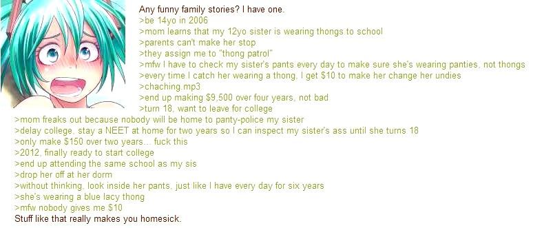 Should've told his sister, have her wear it every time and split the money
