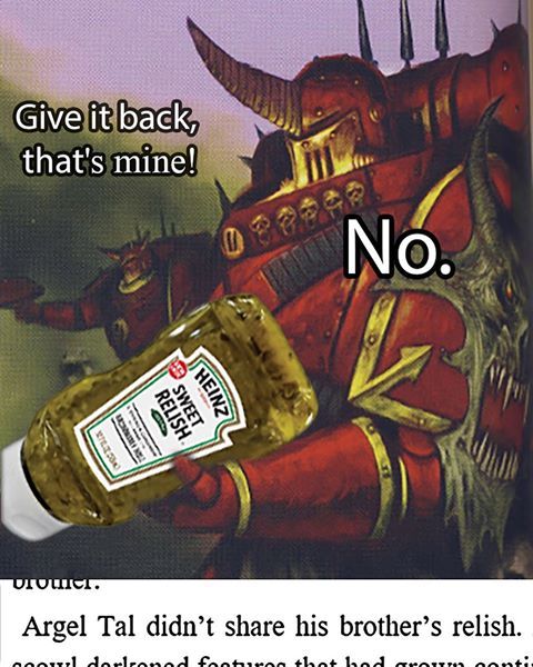 Relish in it