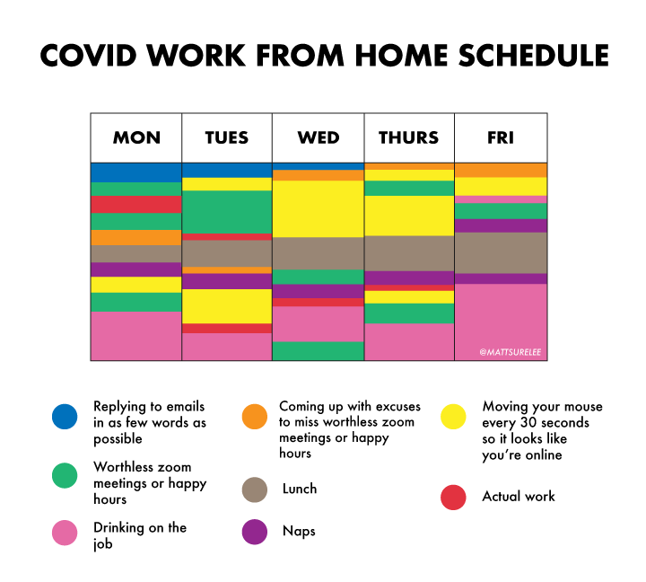 Covid work from home schedule