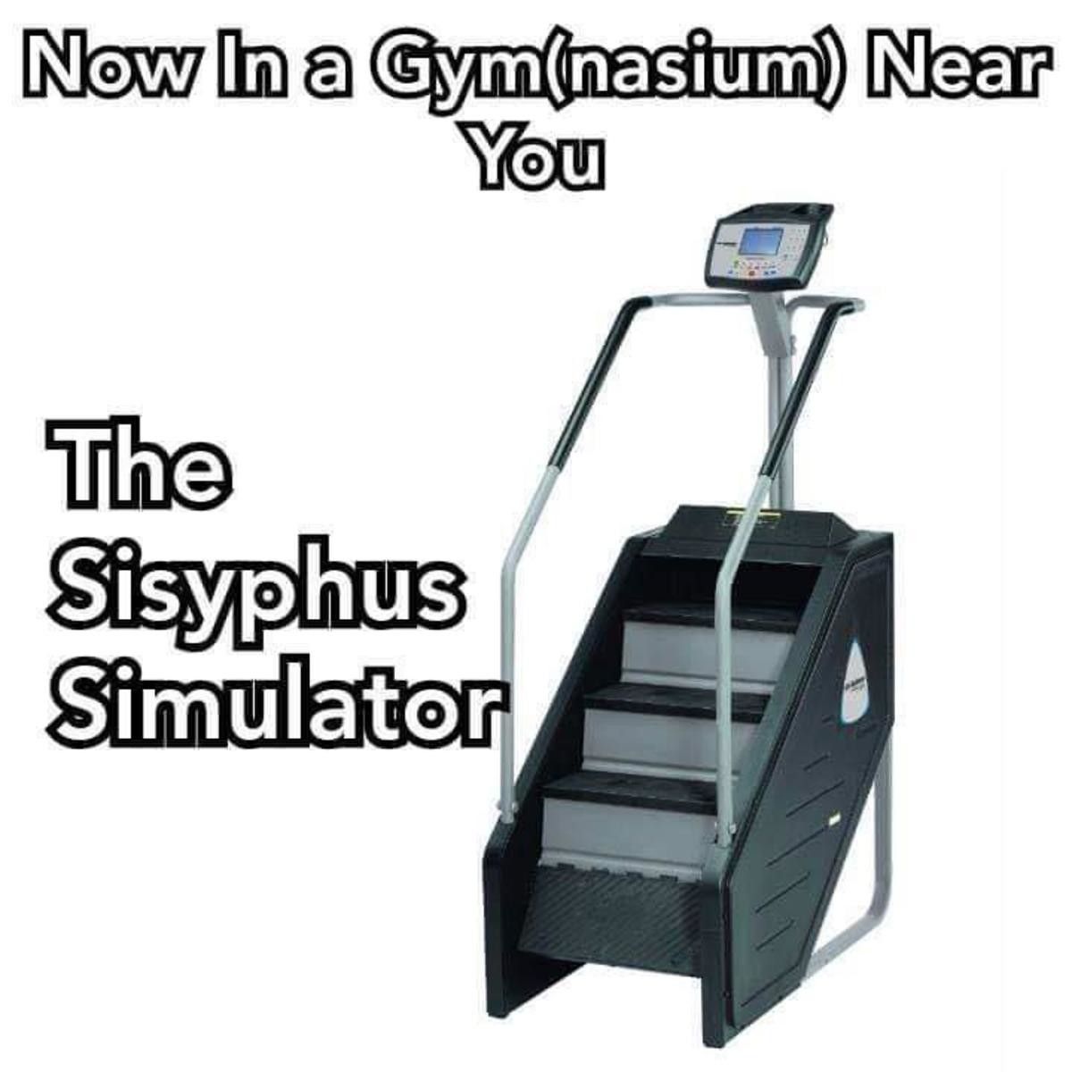 One can imagine Sisyphus happy by simply added air conditioning