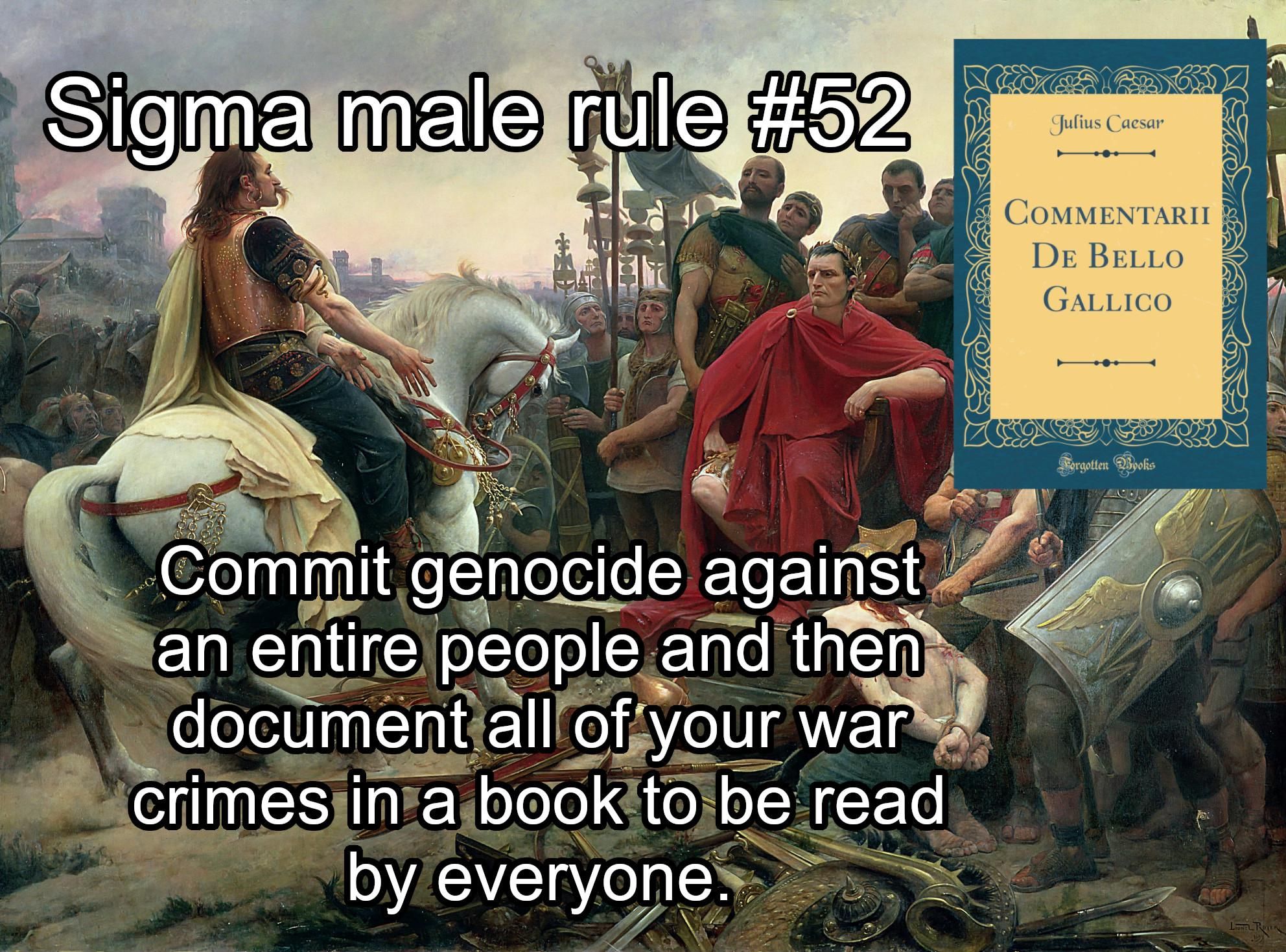 Caesar's sigma male rule