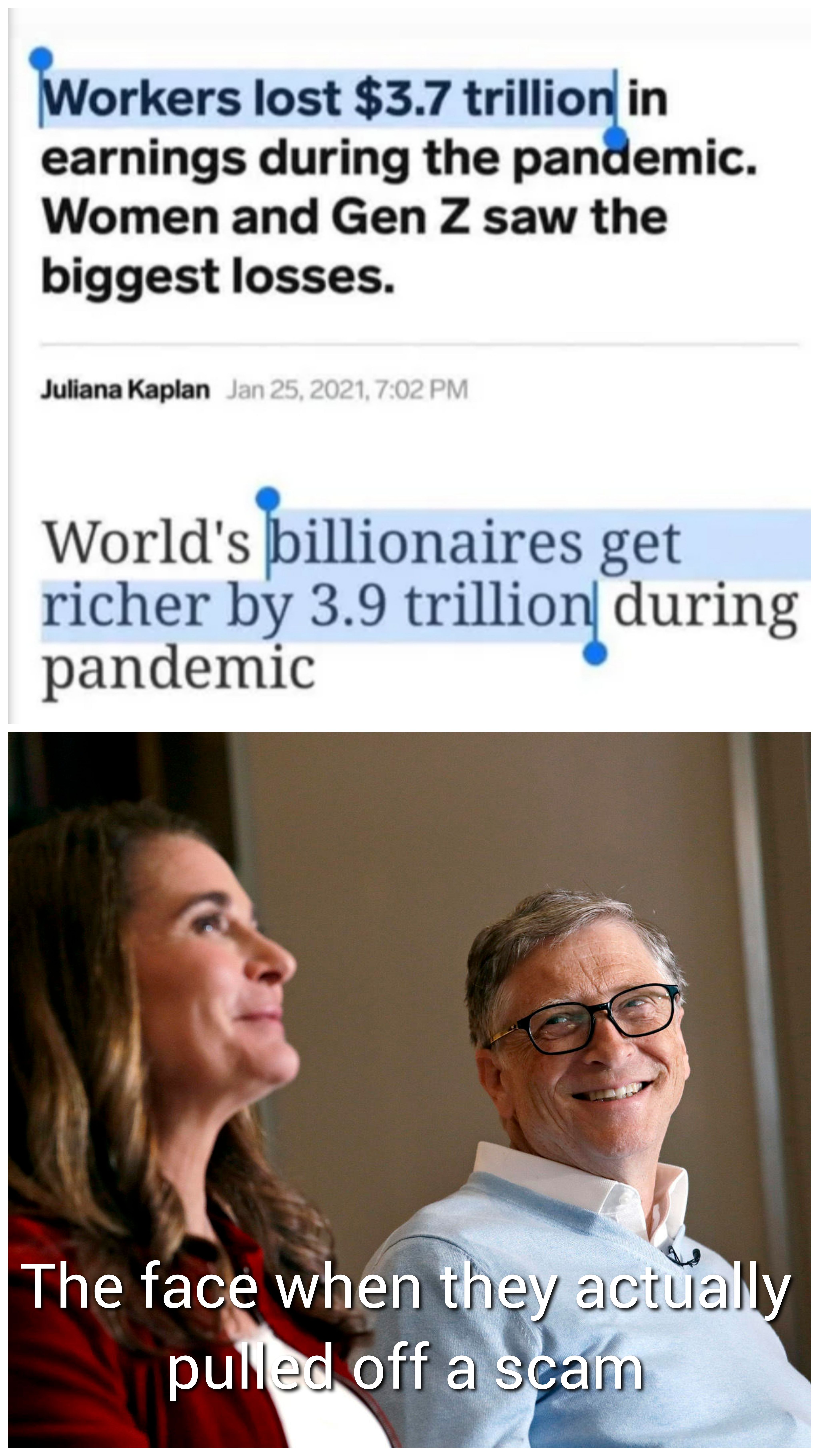 Remember..we're all in this together. It's the time of solidarity. Just the peasants though