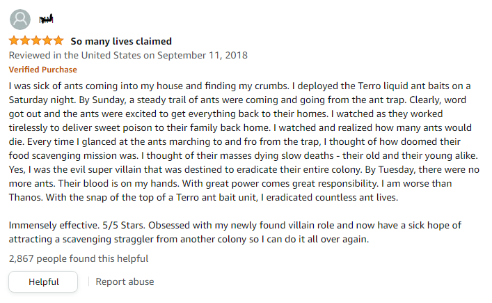 Ant Bait Review...