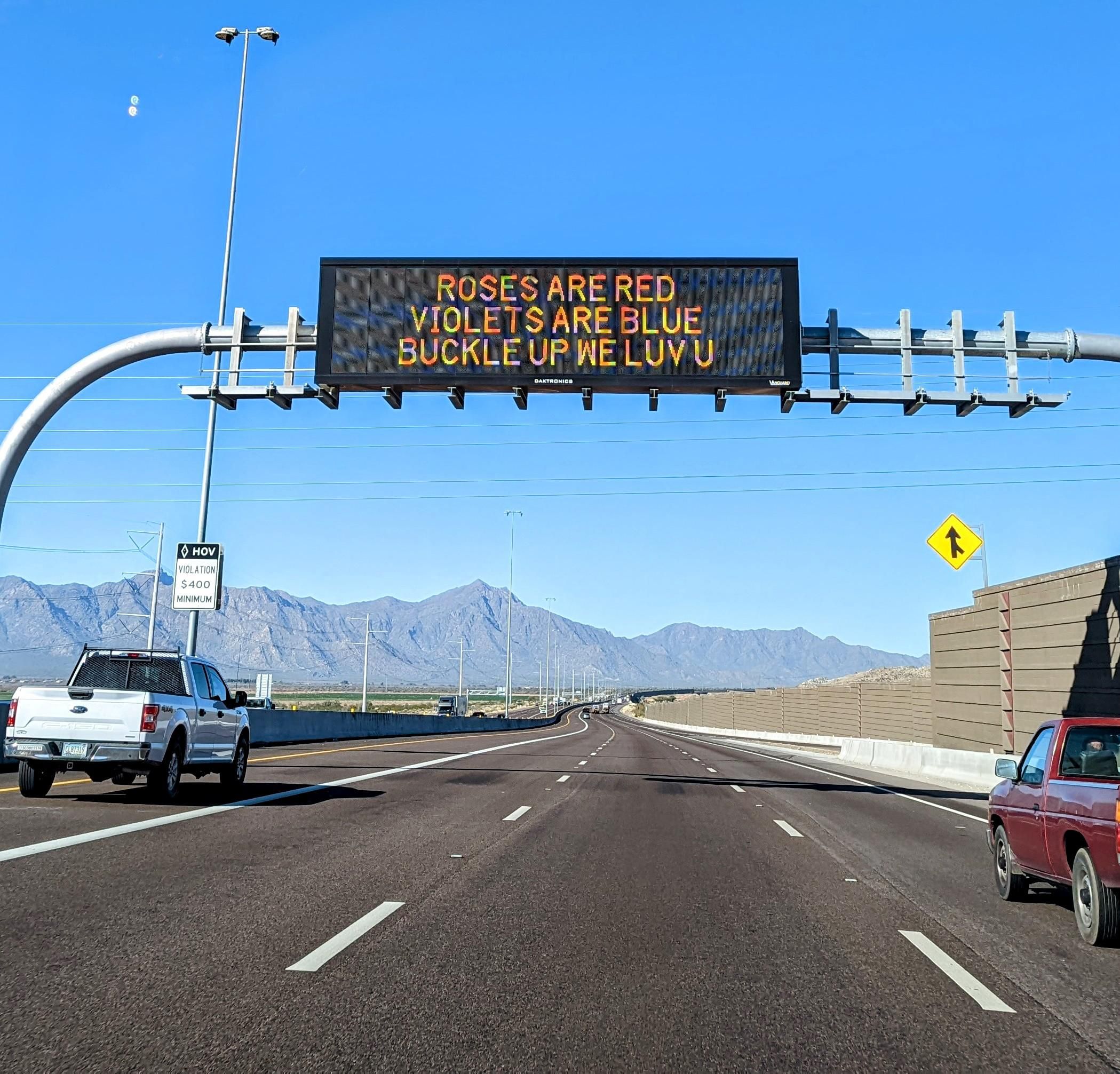 I think someone at ADOT is trying to flirt with me.