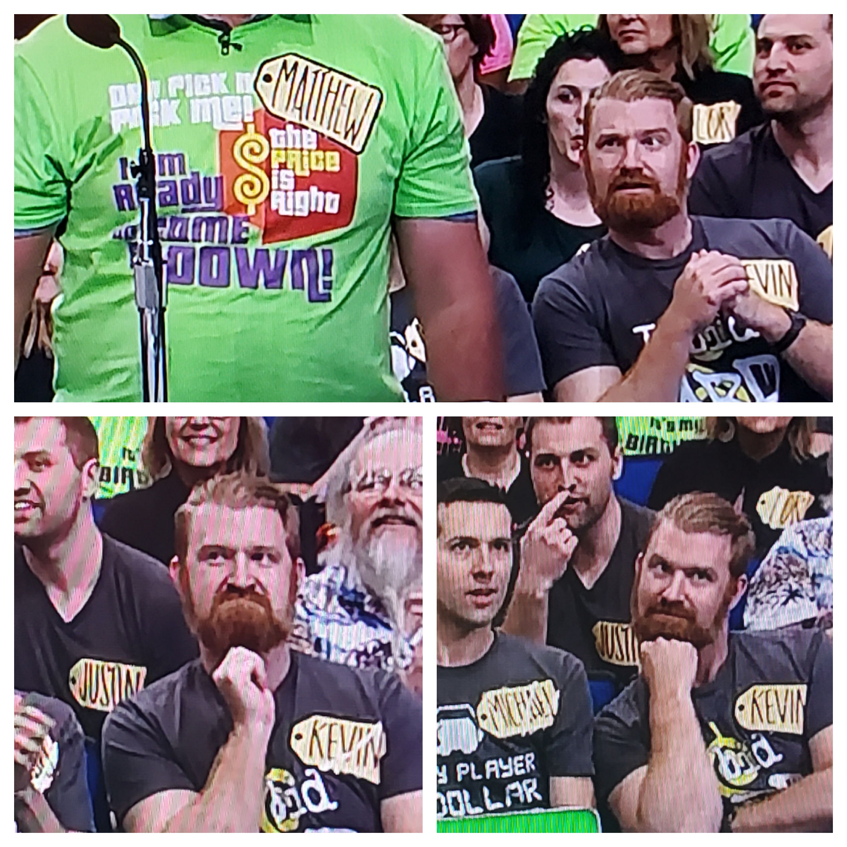 Exactly 3 years ago, I was on Price is Right and made ridiculous faces for the entire show