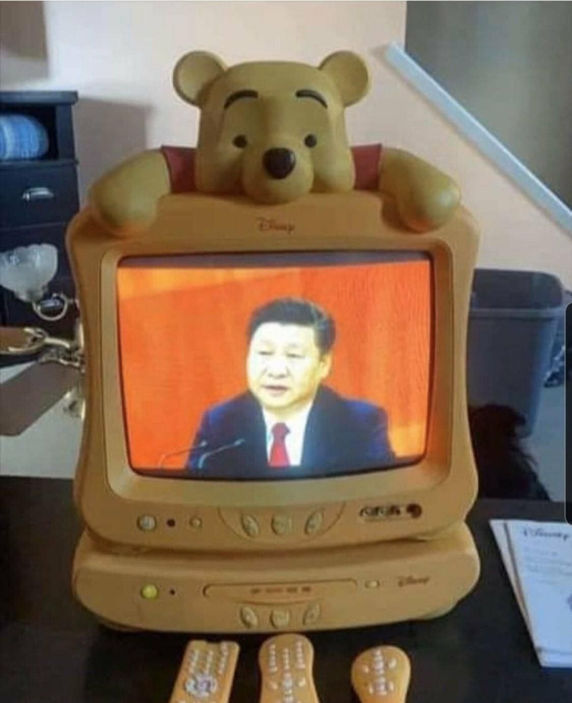 First episode of Winnie the Pooh is televised in China, 1990