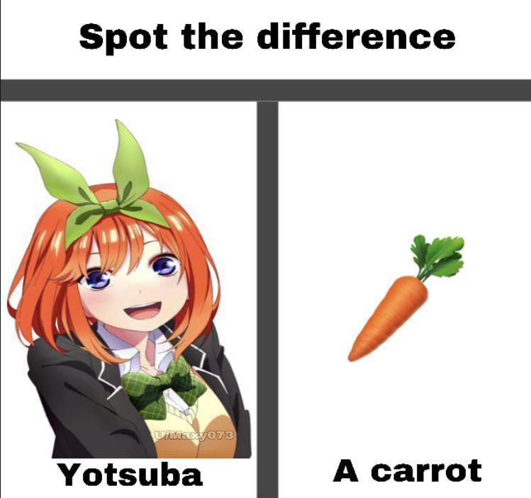 Sorry Yotsuba fans, but all I see, is just a carrot girl