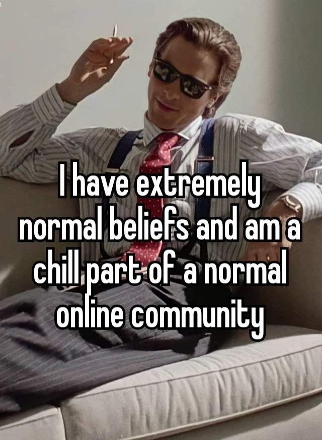 I am chilling. The Norm of belief.