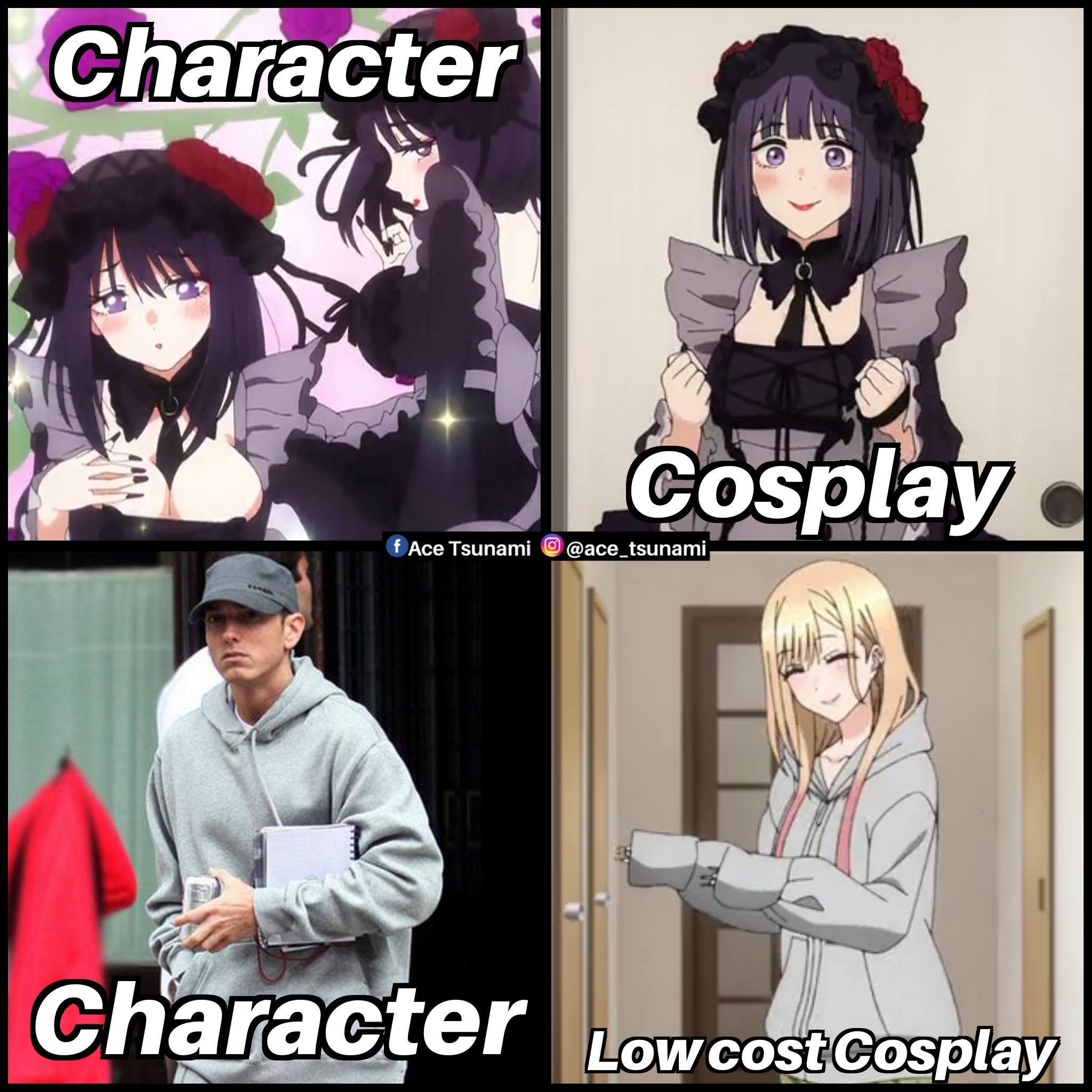 So she cosplays at home too