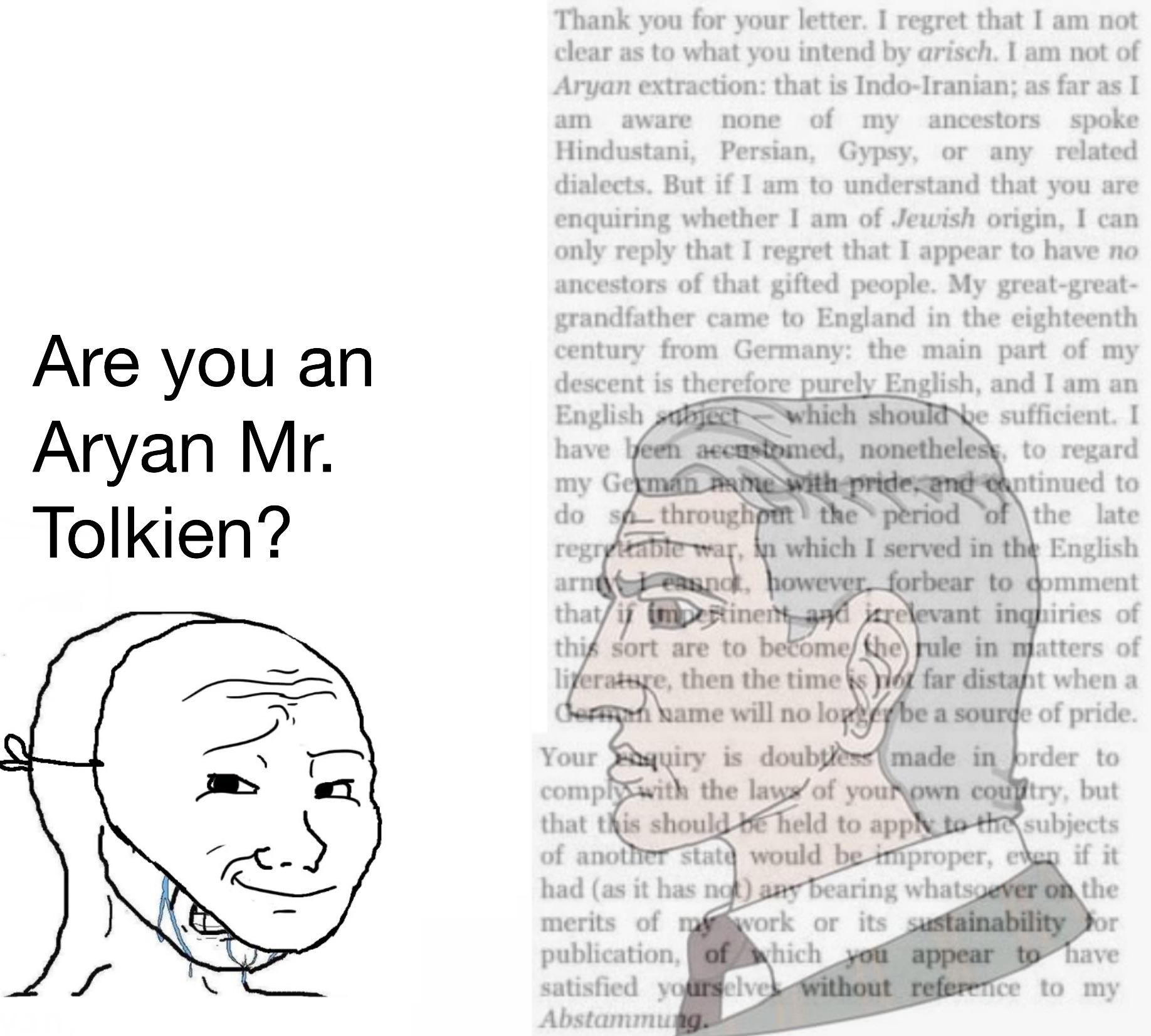 Professor Tolkien destroys German Publisher with facts and logic