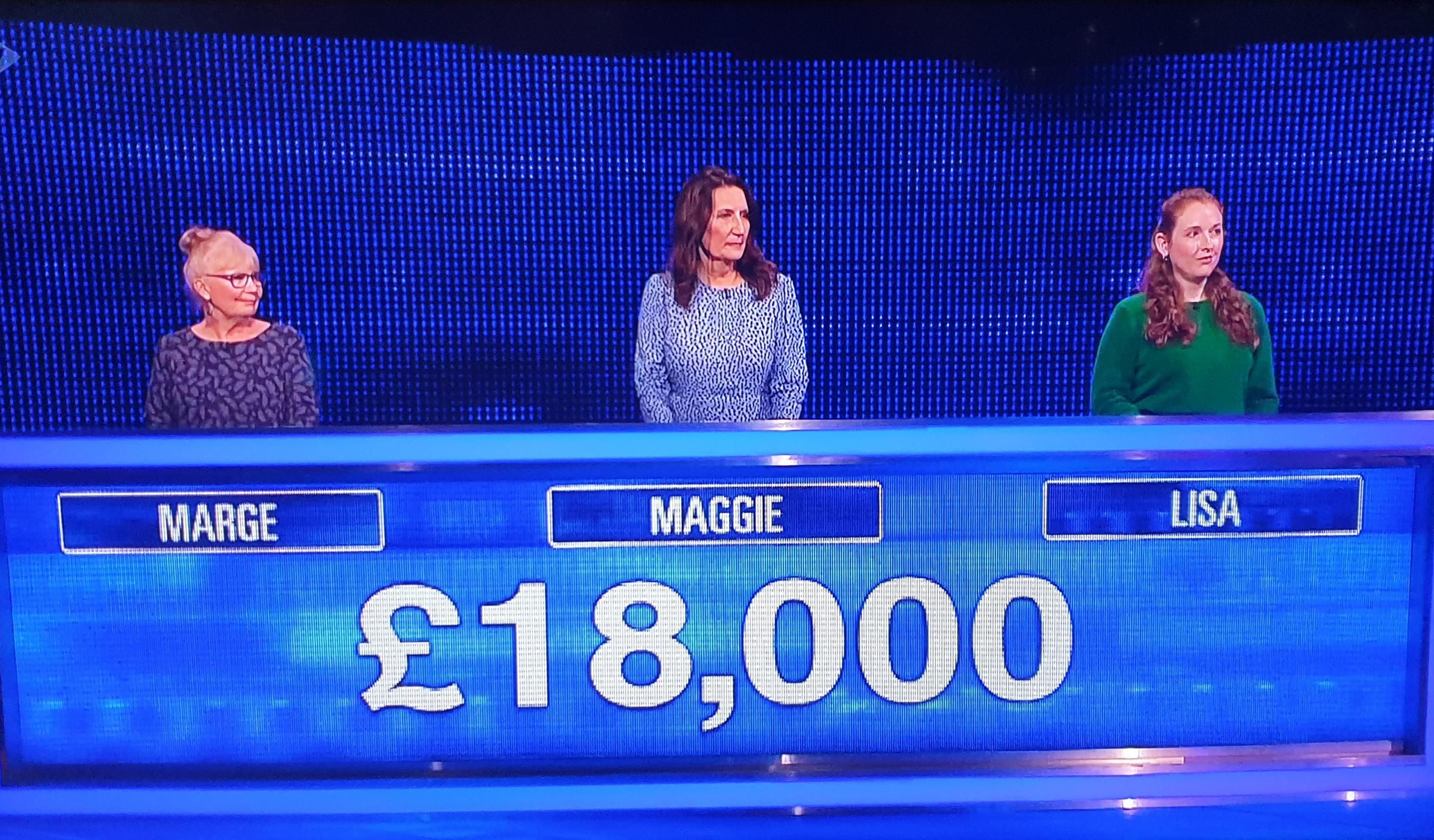 Good luck to the Simpsons on the Chase tonight!