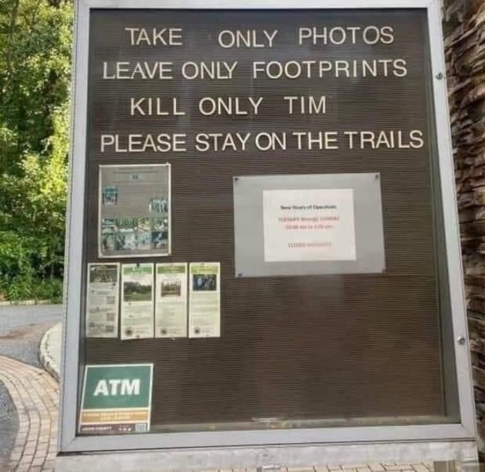 If your name is not Tim, you are safe.