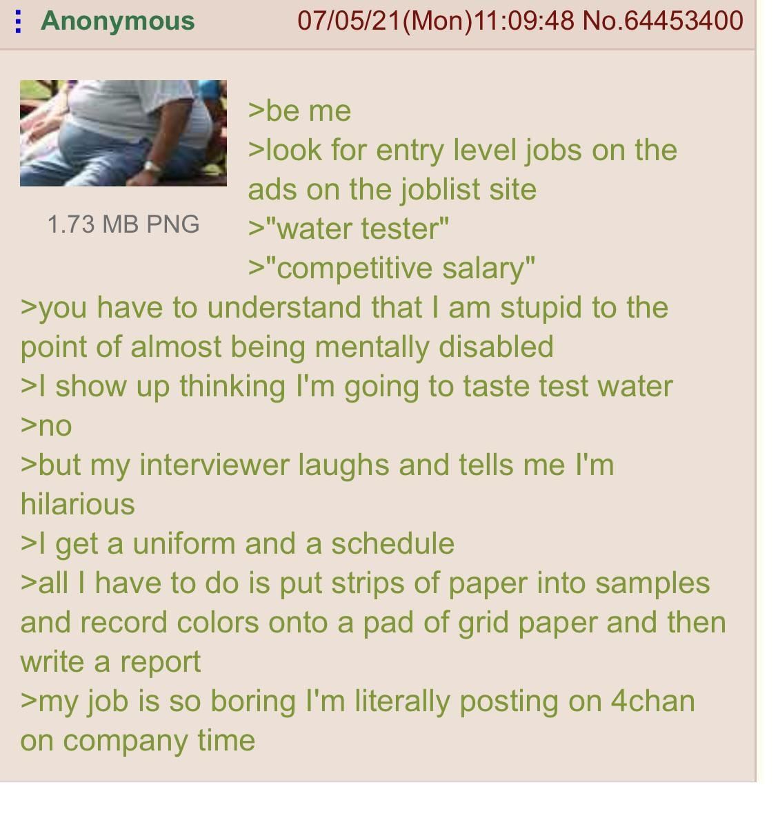 So that's what they mean with "testing the waters"