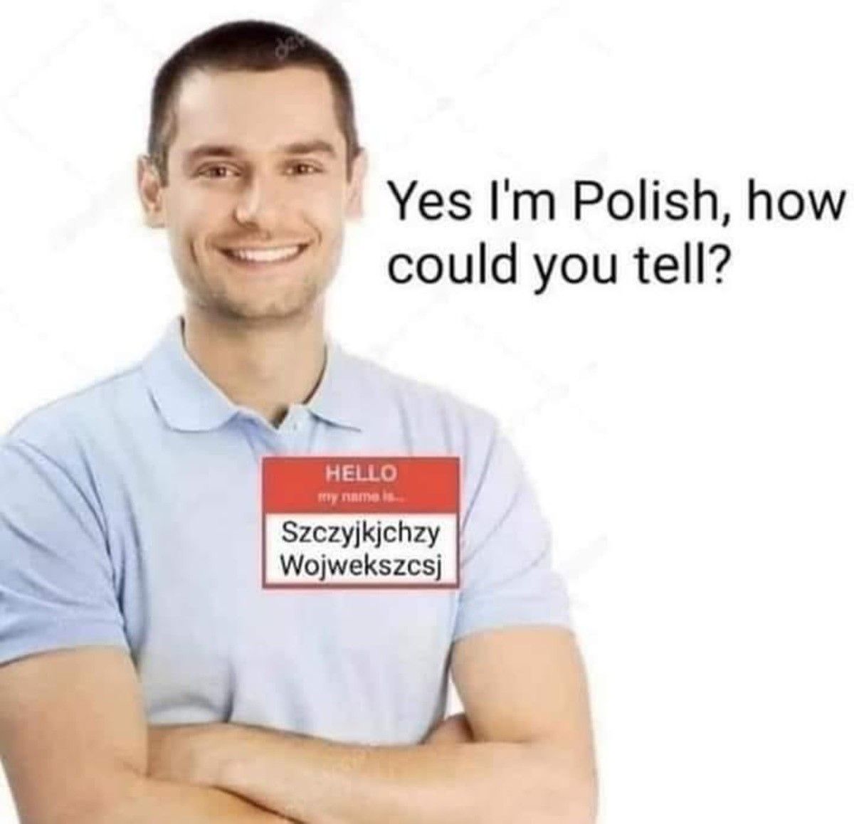 name tag is just a polish flag
