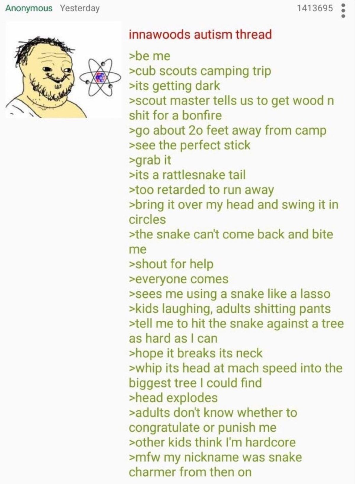 anon is an autist charmer