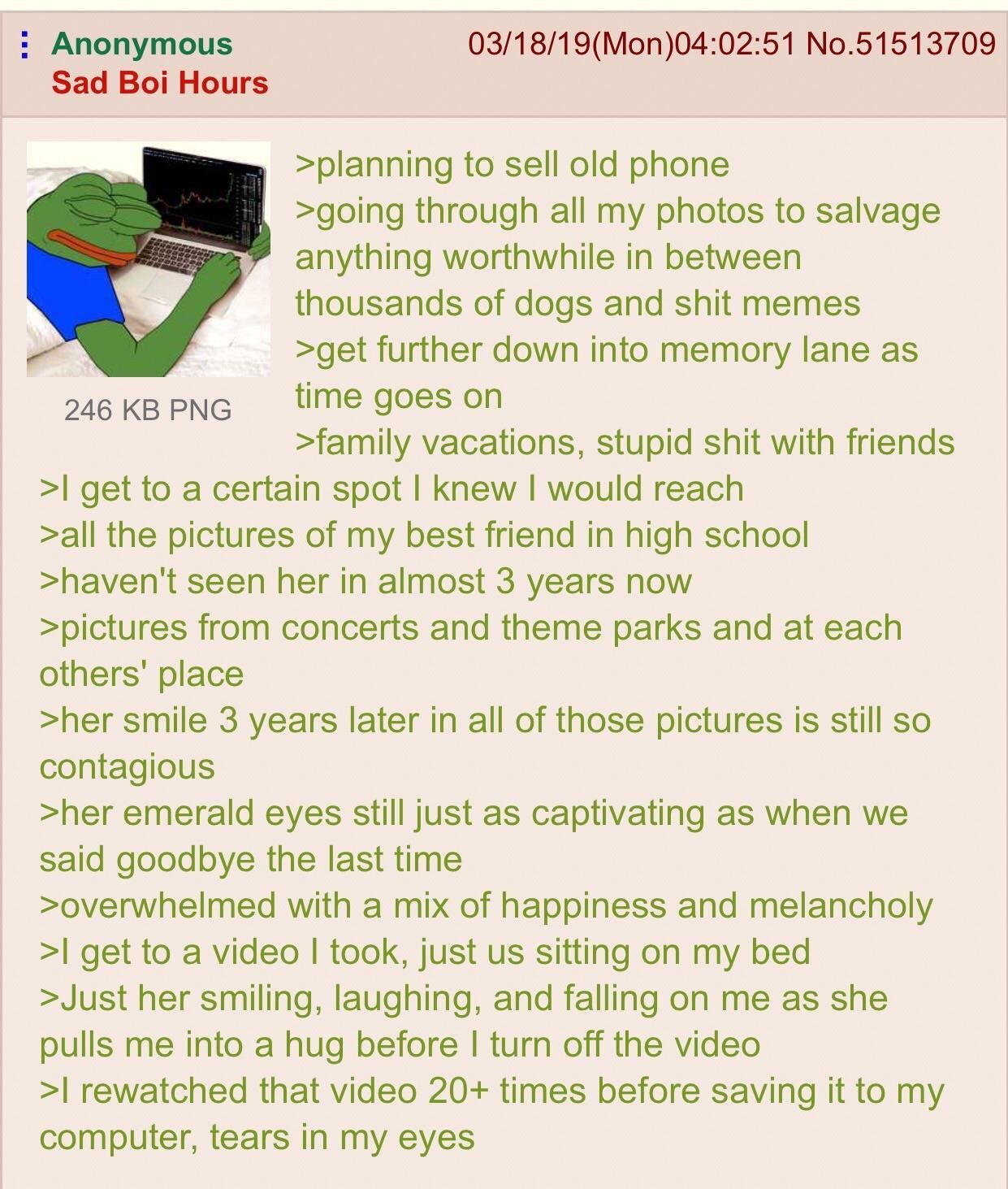 anon miss his friend
