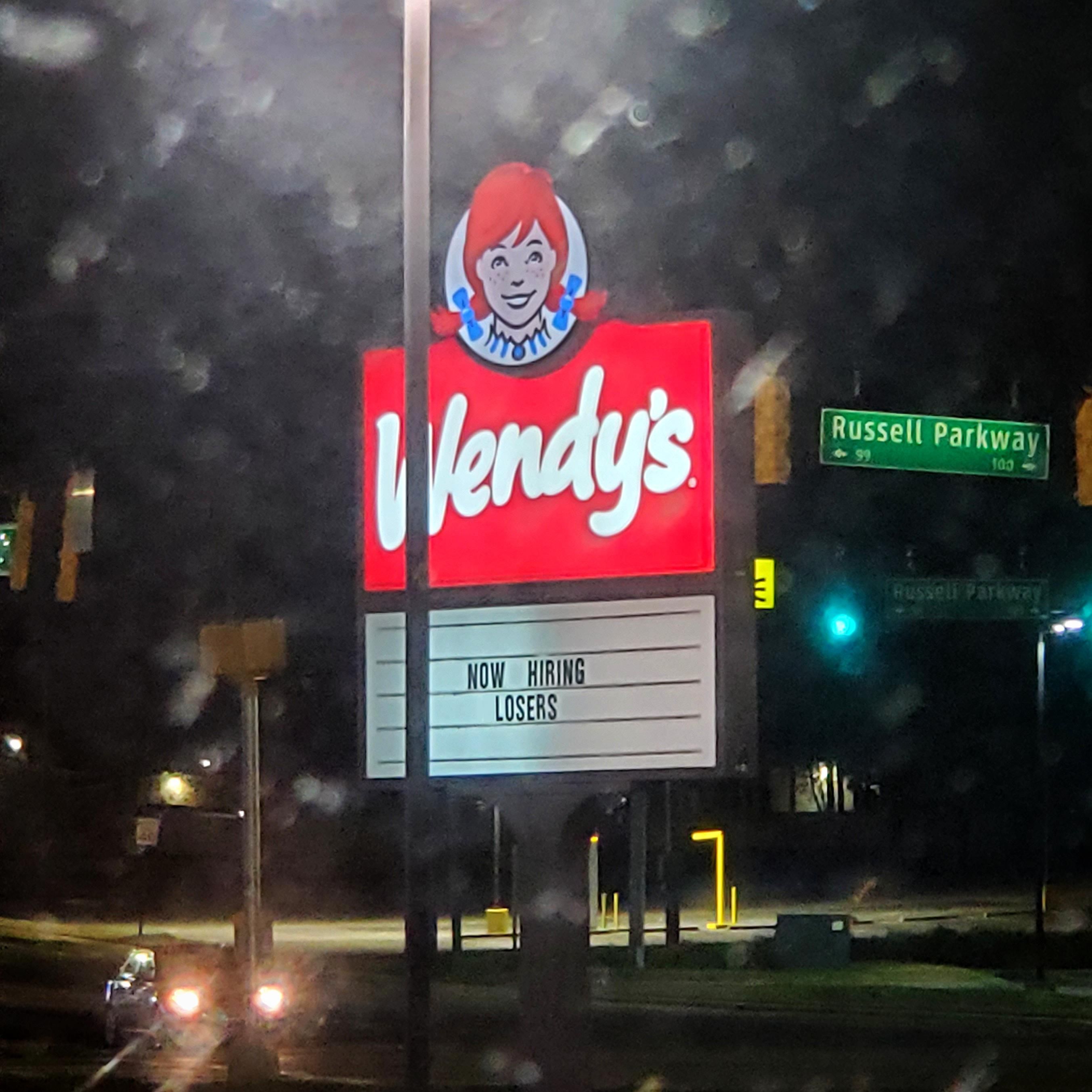 Ah yes, Wendy's, where we value our employees.
