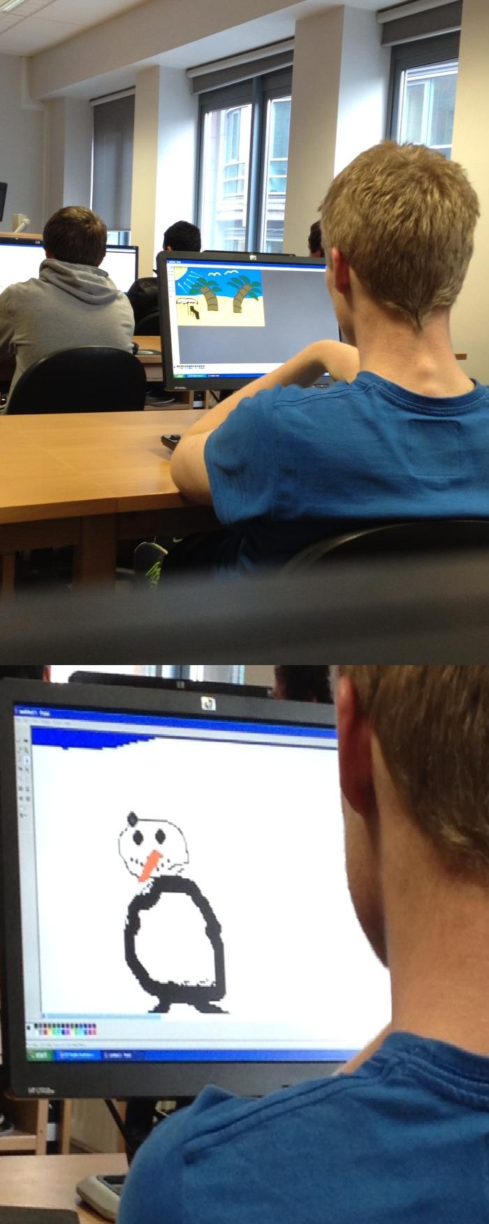 This guy in my course is a true artist