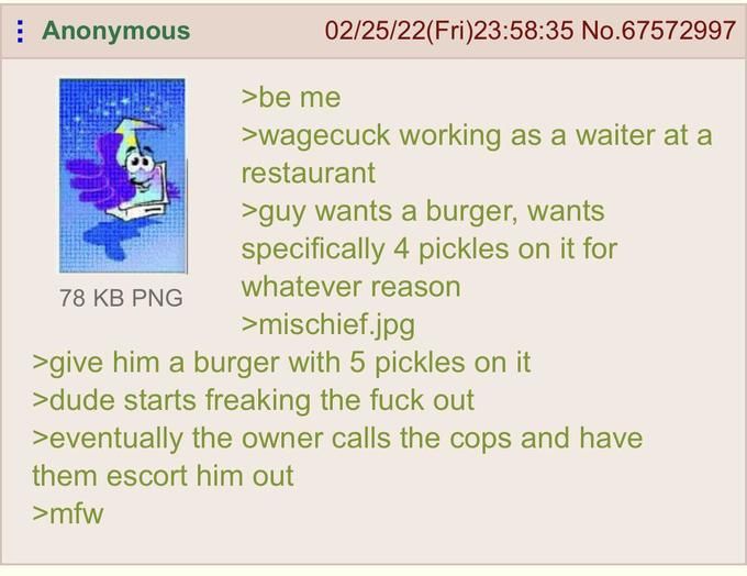 Everything is moving according to Anon's will