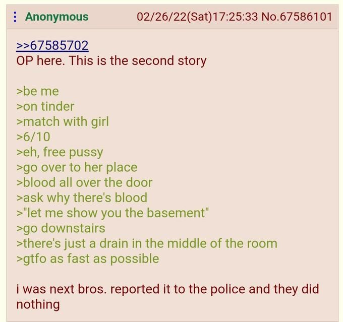 Blood covered doors are a bit of a blood red flag