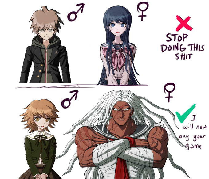 the strongest kokichi fan vs the weakest himiko enjoyer