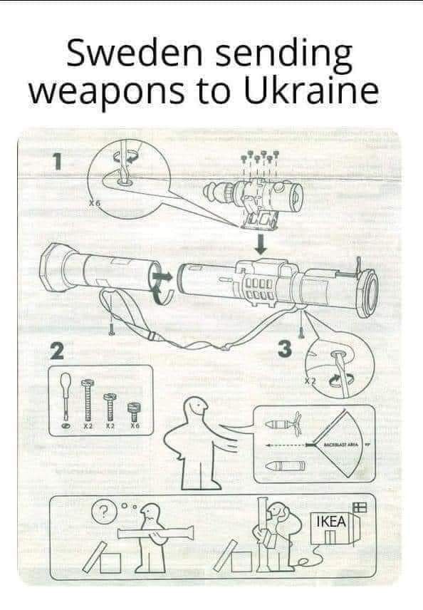 Ikea sending weapons to Ukraine