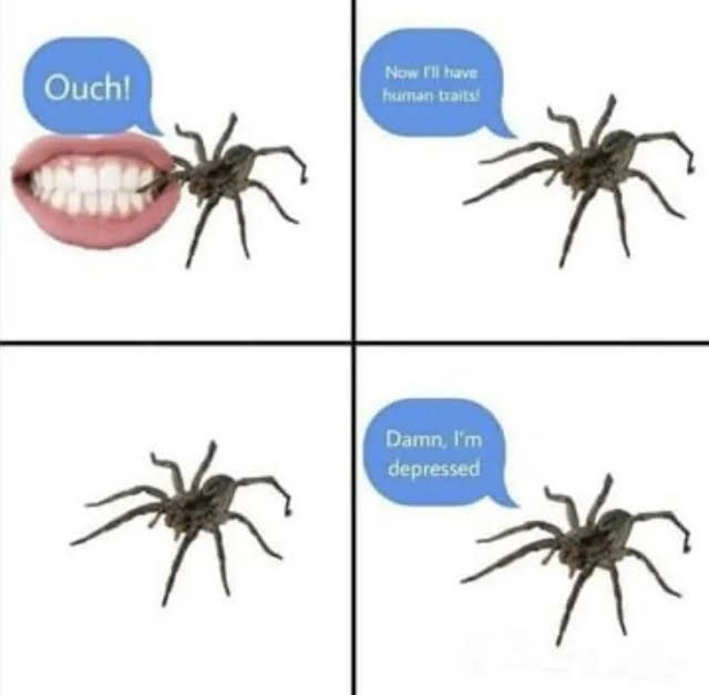 I don't remember biting any spiders, lmfao