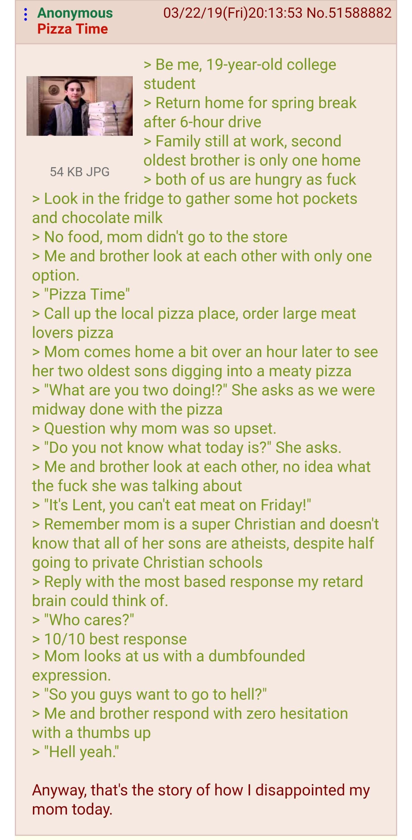 anon love pizza