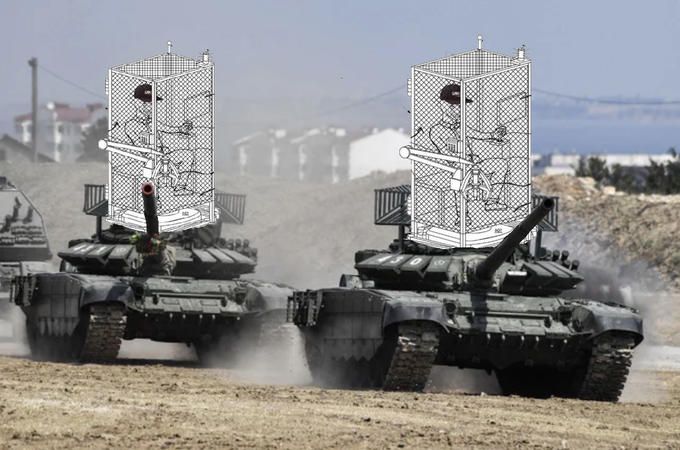 Russia tankie get in cagie