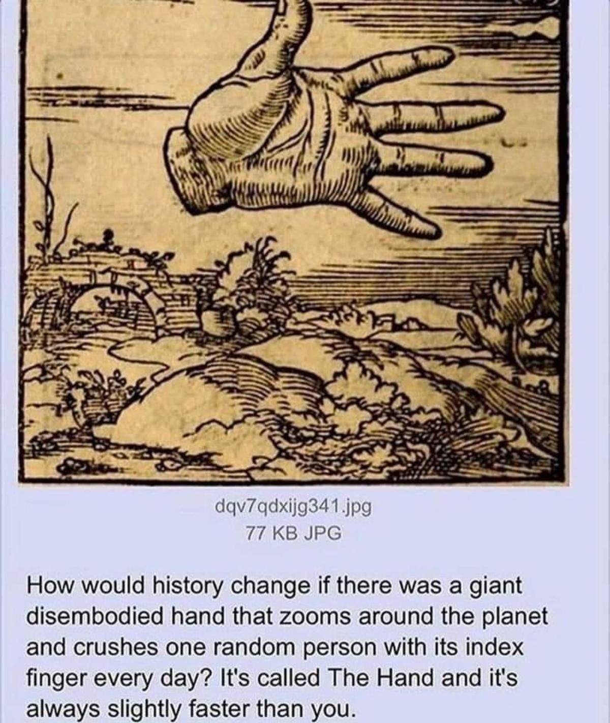 the hand