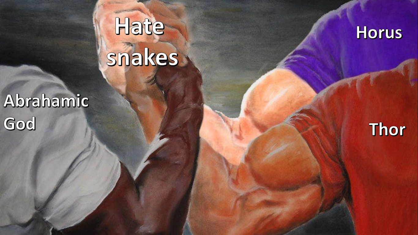 Do you know any other gods that don't like snakes?