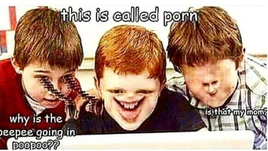 Boys discover the internet