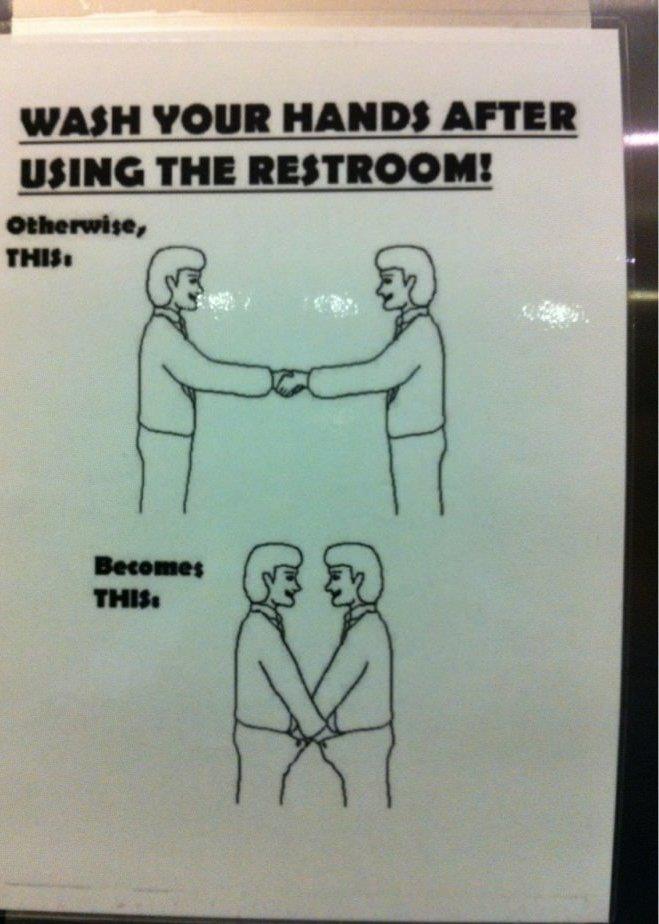 Not Washing Hands - New Handshake