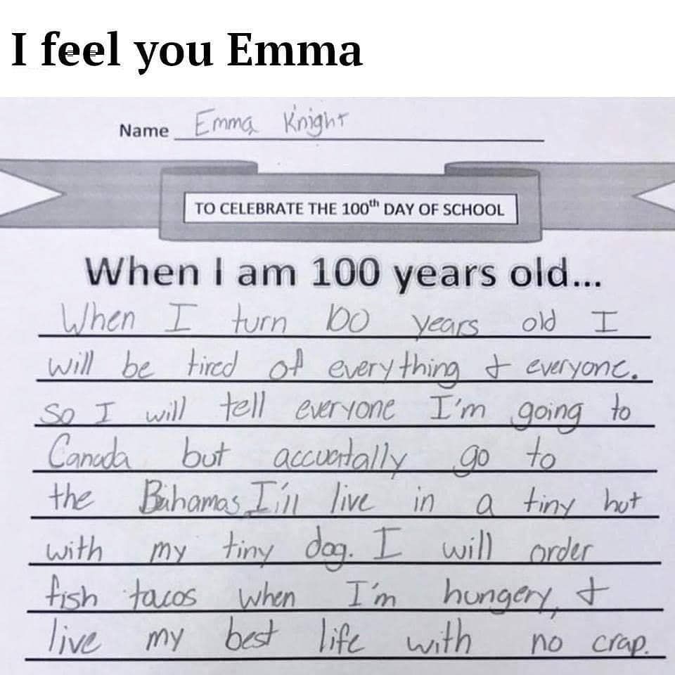 Emma is going places