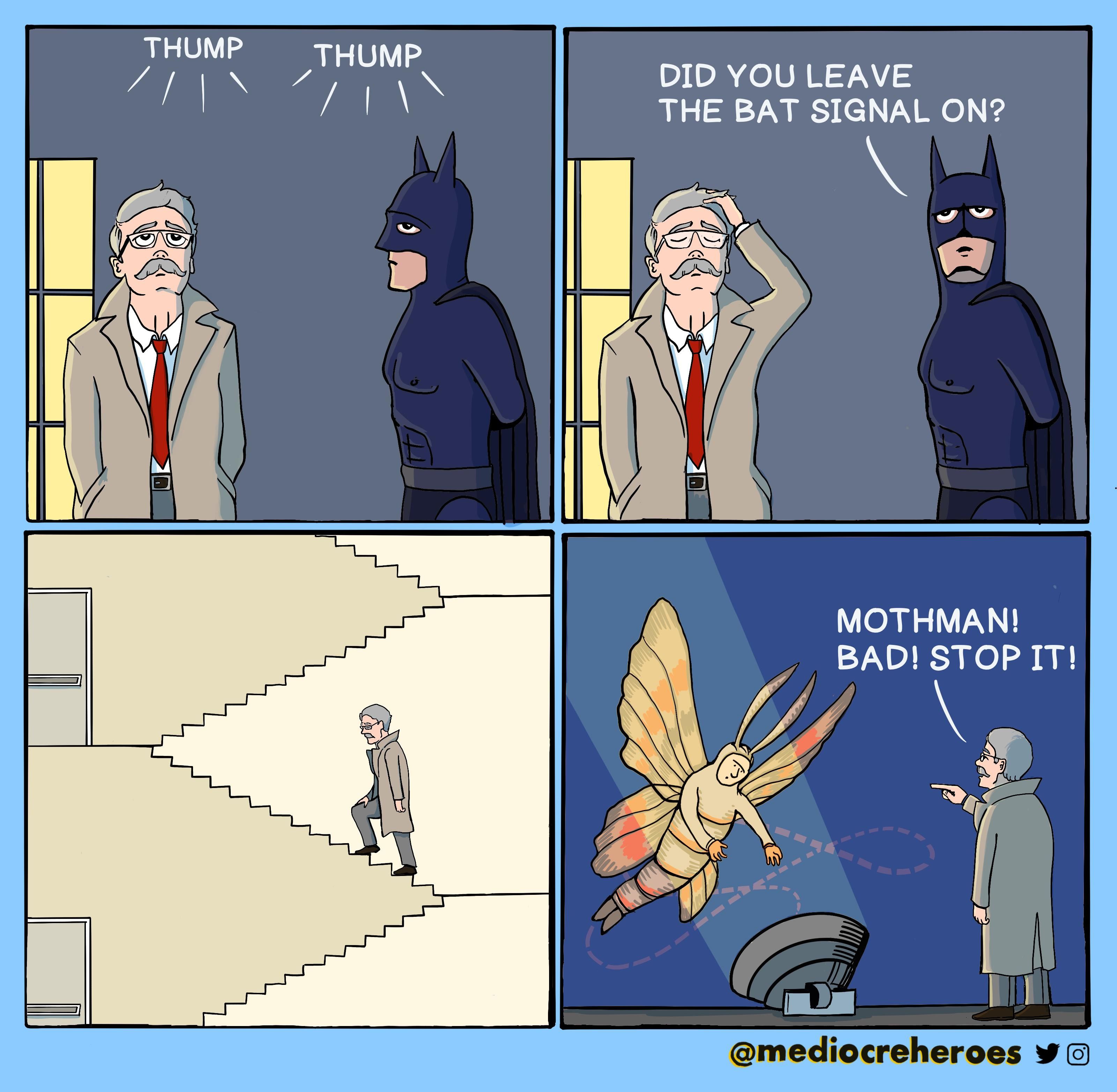 Bat signal.