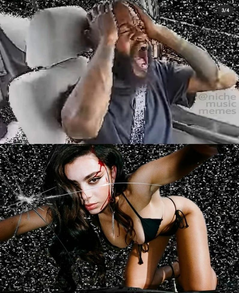 Charli XCX bullying the screaming man