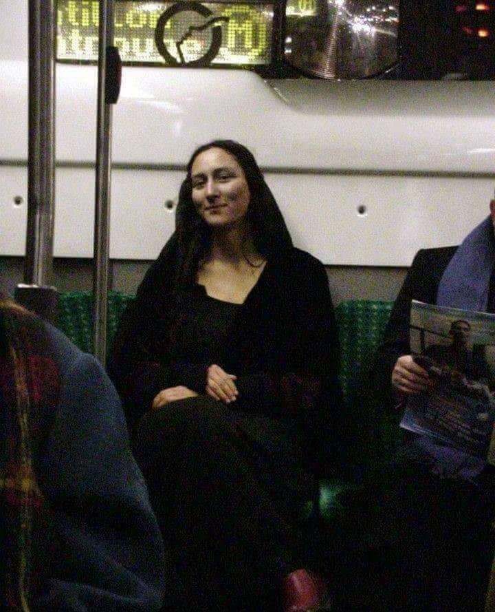 Mona Lisa on her way for modeling session, 1502