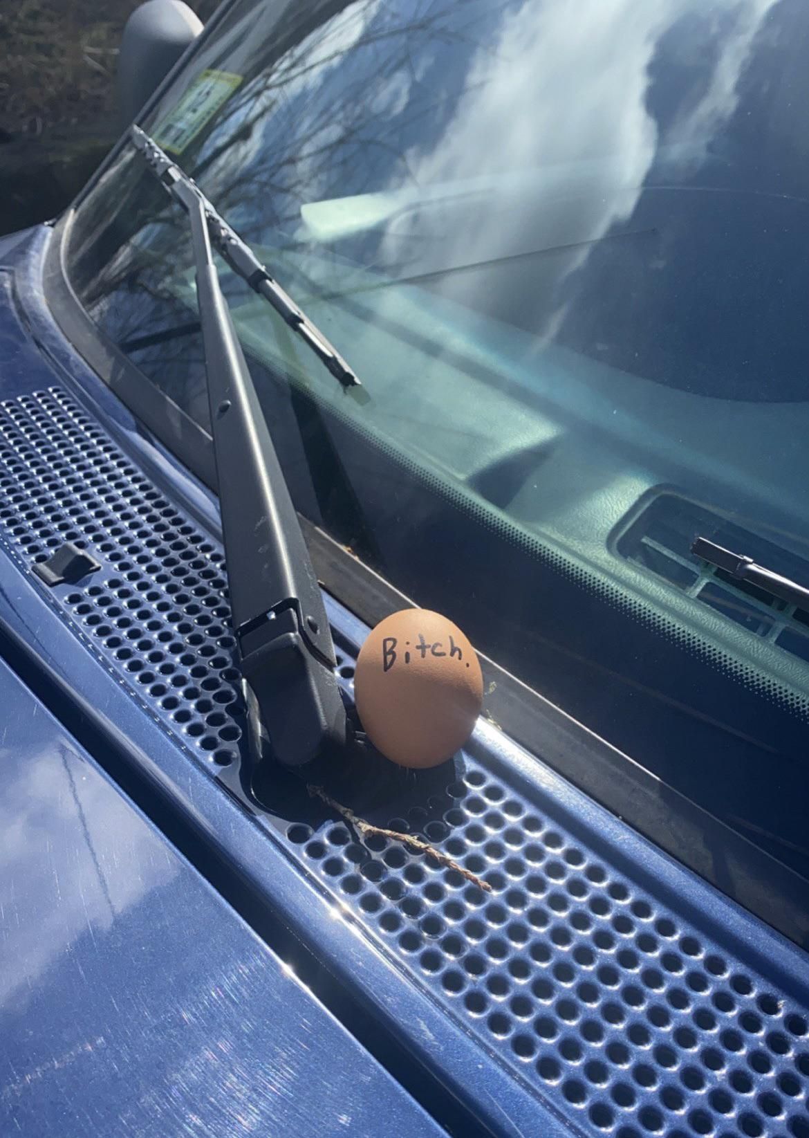 My friend egg’d my windshield