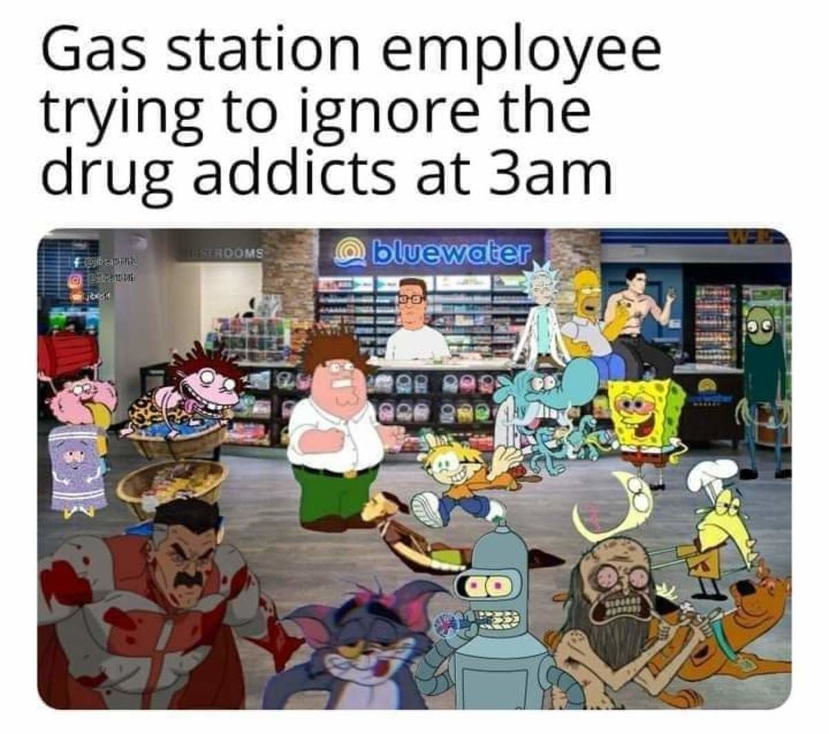 Why would anyone do drugs when you could just breathe the same air as these delightful individuals?