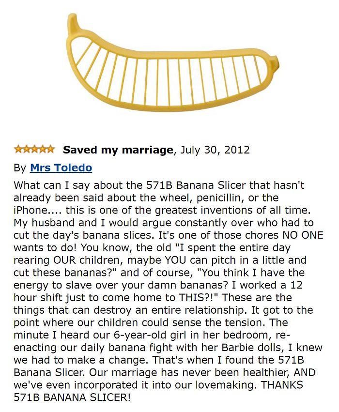 One of the best Amazon reviews I’ve seen in a long time