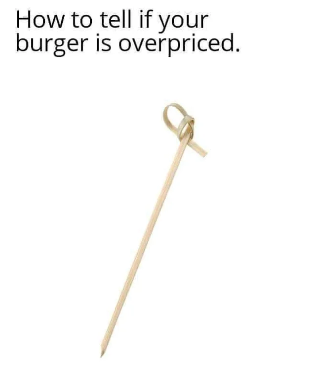$150 for a quarter pound burger