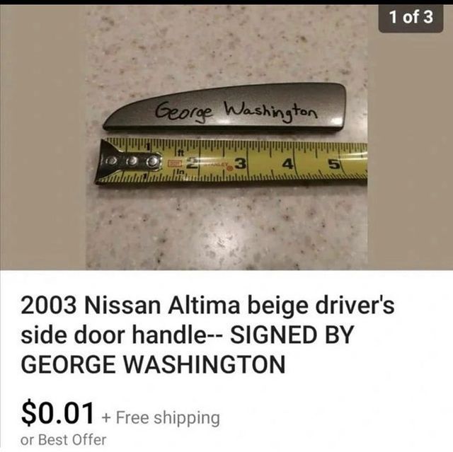 The same Nissan he took across the Delaware river