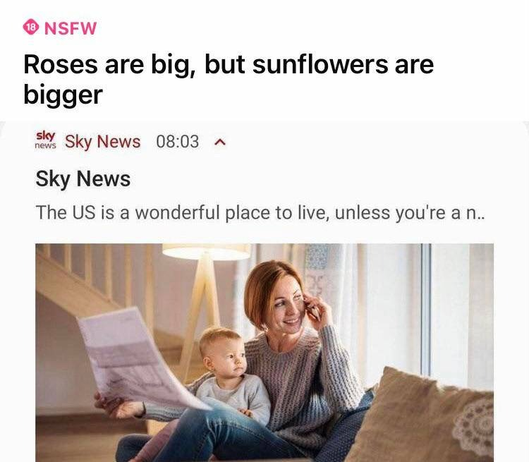 I read "noses are big"