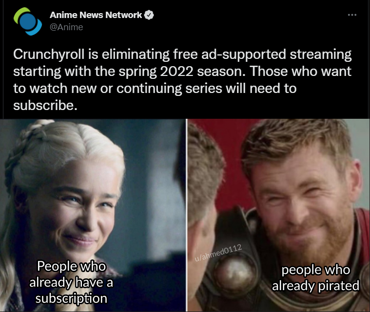 no one watched with ads lets be real